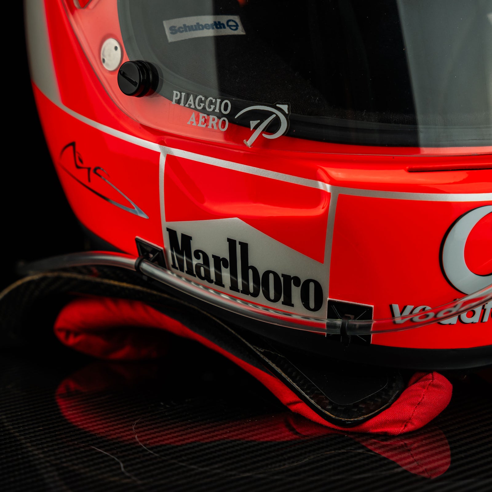 Michael Schumacher 2004 Helmet - Monza Replica Signed with HANS device