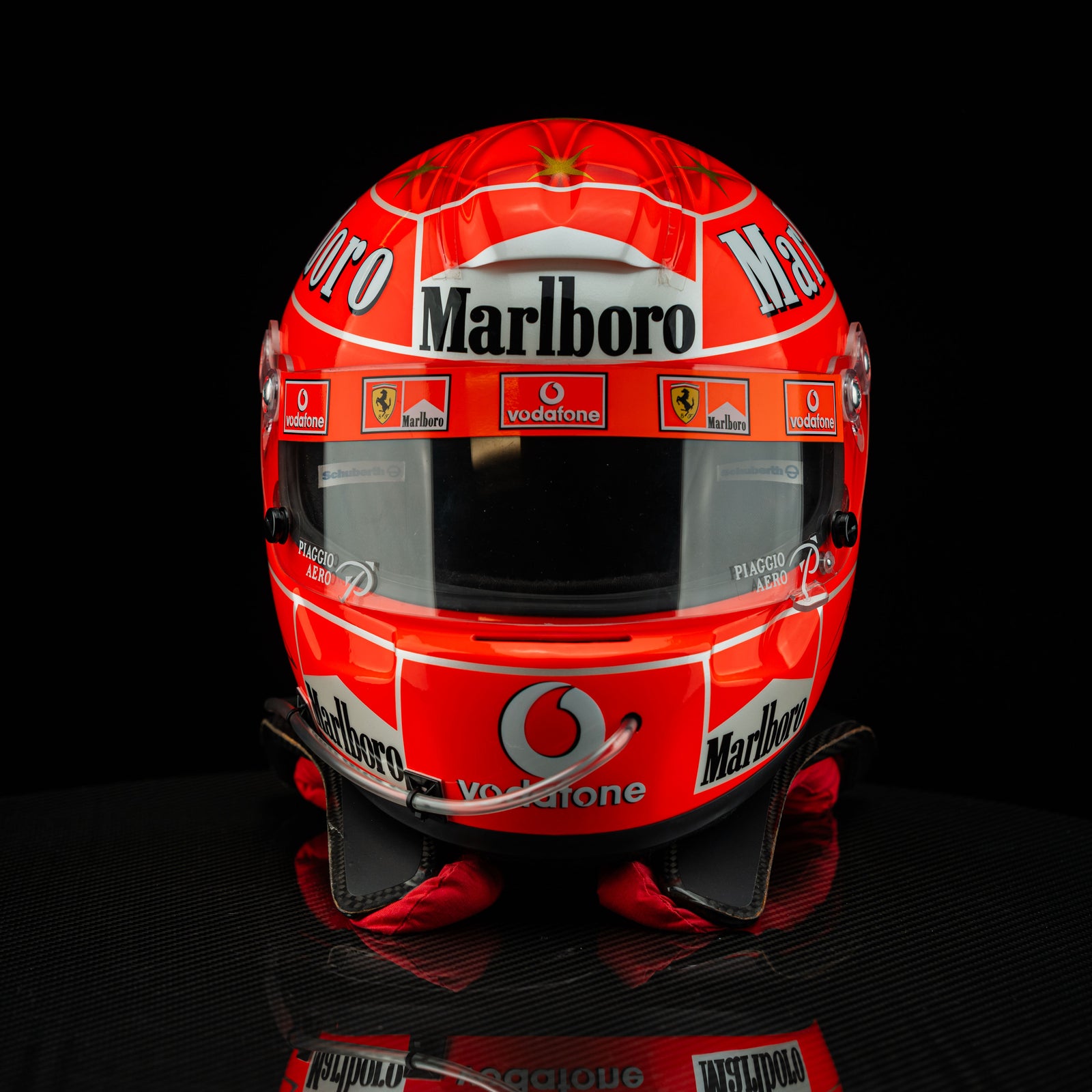 Michael Schumacher 2004 Helmet - Monza Replica Signed with HANS device