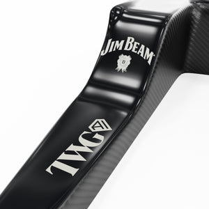 Cadillac F1 Team Formula 1 replica headrest assembly designed for collector display, inspired by elite Formula 1 cockpit components