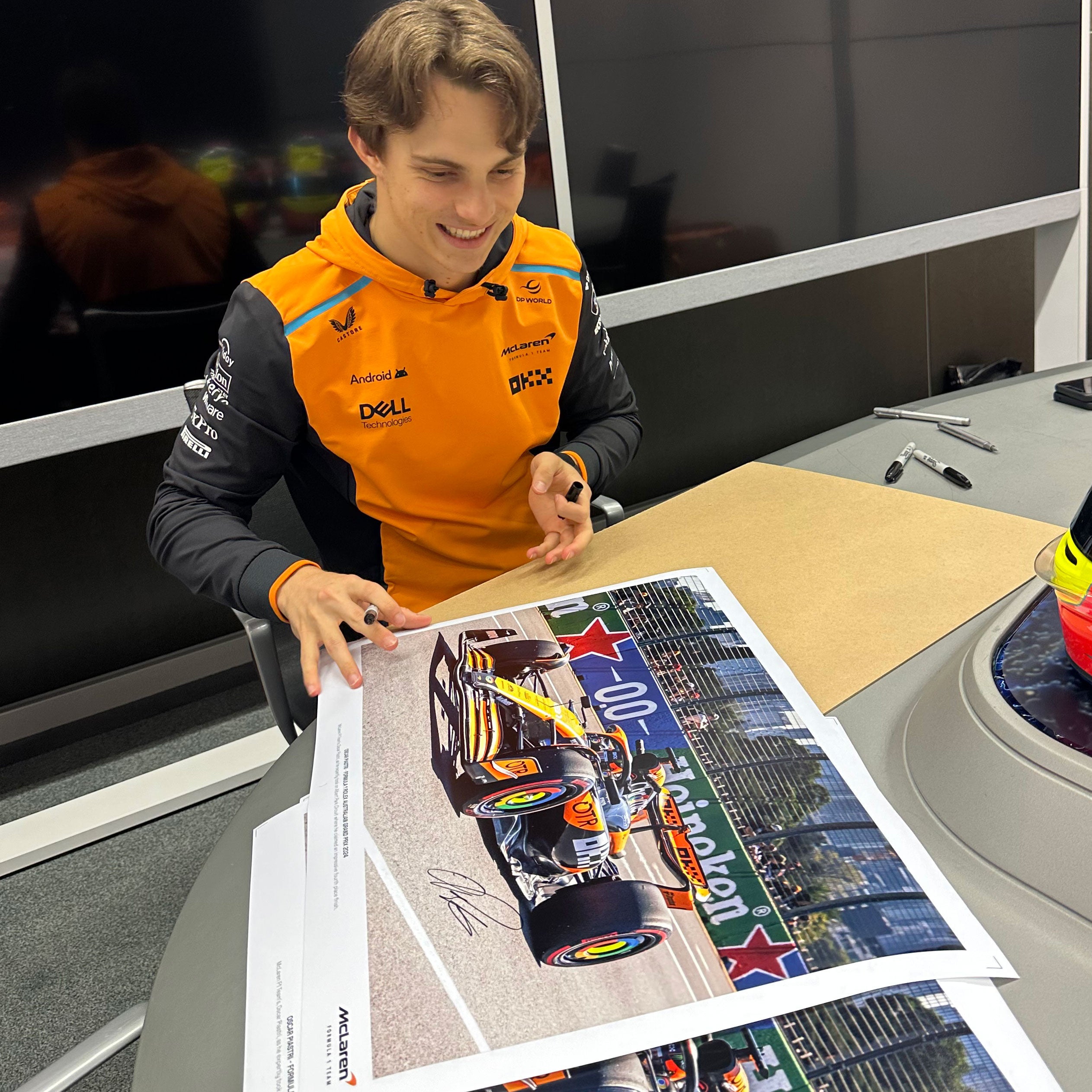 Limited Edition Oscar Piastri 2024 Signed Photos – Australian GP