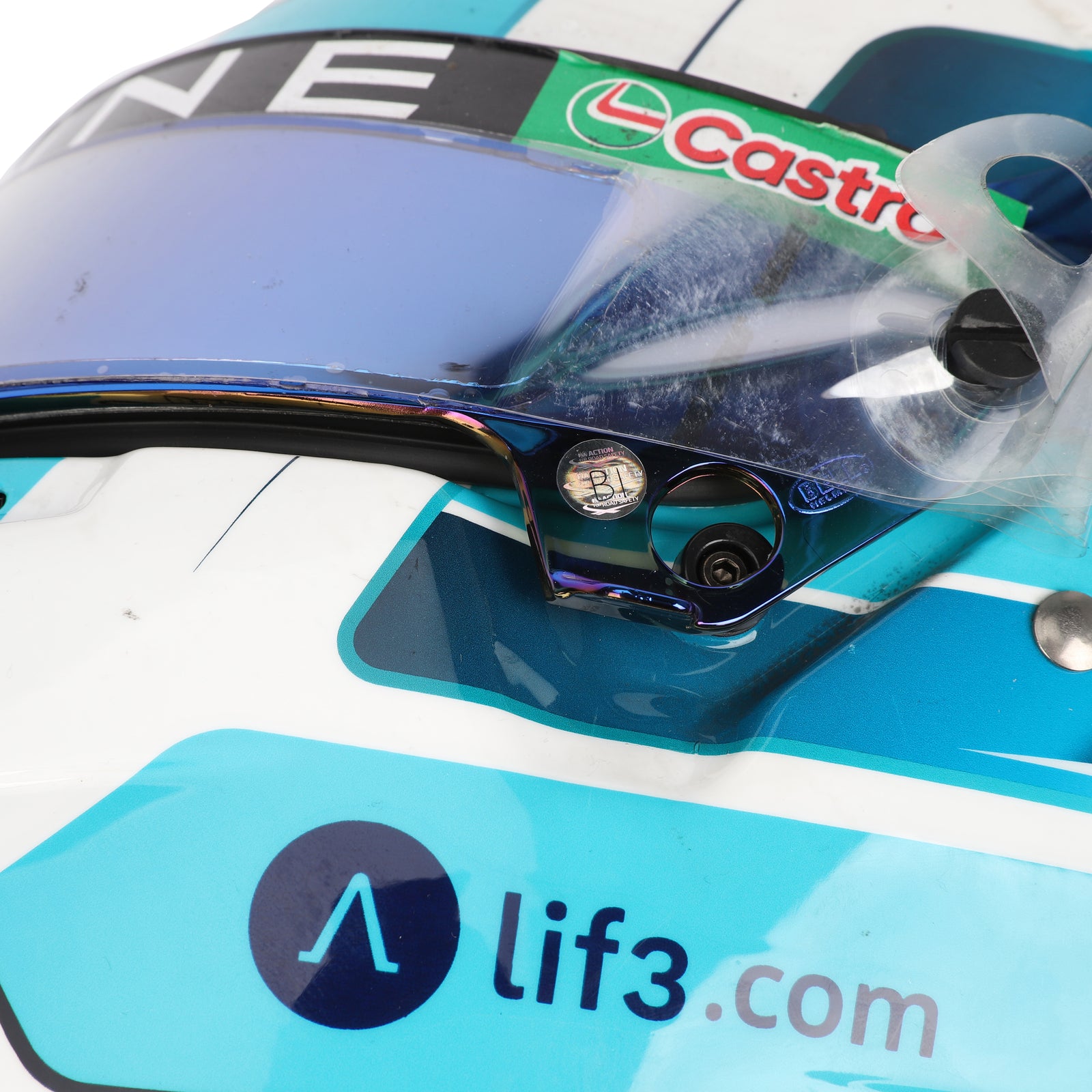 Pierre Gasly Signed 2024 BWT Alpine F1 Team Race Used Helmet - US GP