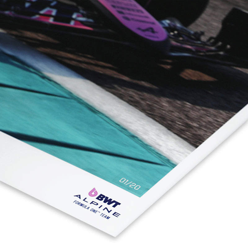 Jack Doohan Signed 2024 BWT Alpine F1 Team Signed Print - Abu Dhabi GP