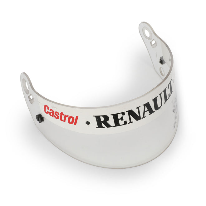 LOT 749 - Jacques Villeneuve Signed 1997 Williams Renault Race Used Helmet Visor