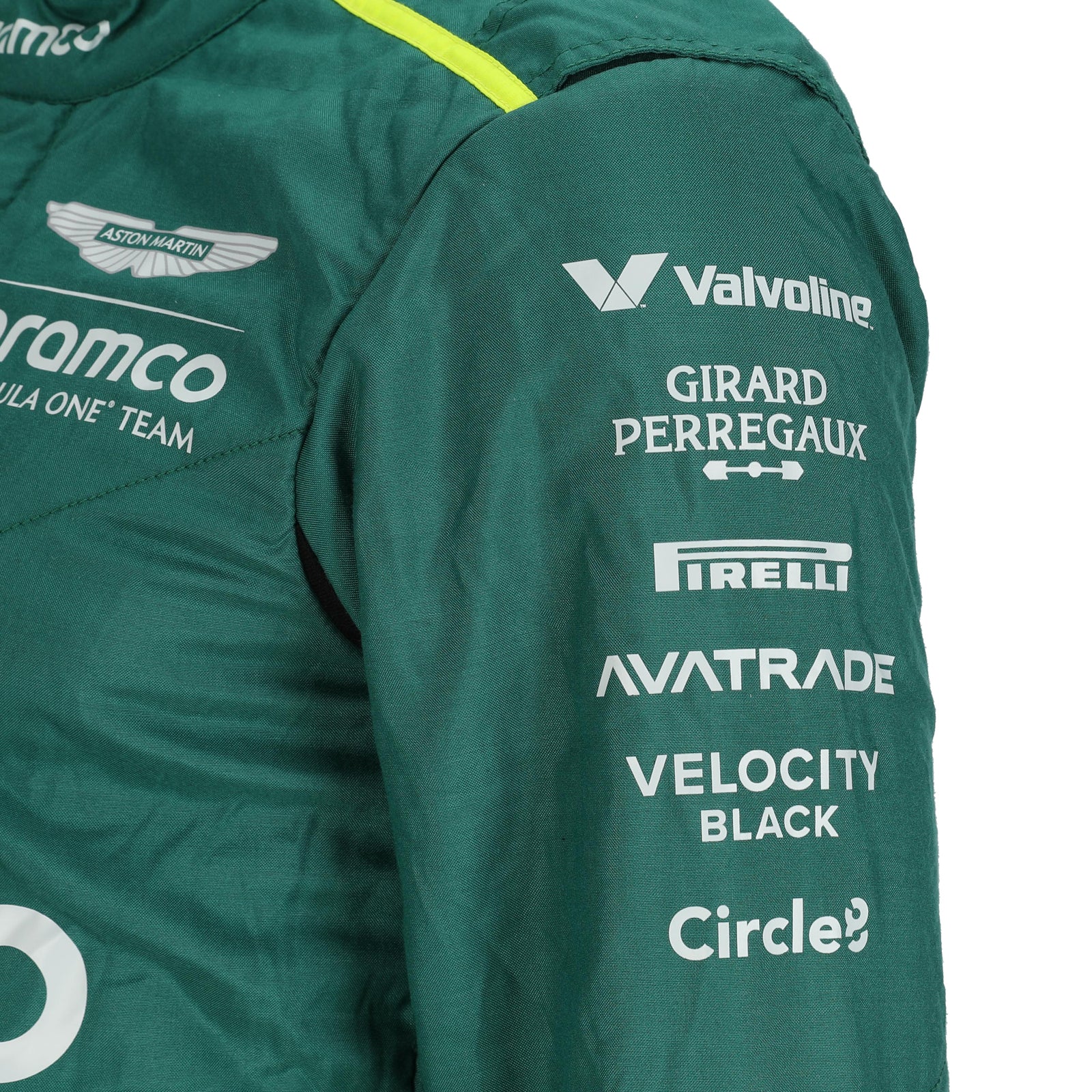 EARLY LOT 066 - Jak Crawford 2024 Season Used Aston Martin Aramco Formula One Team Suit