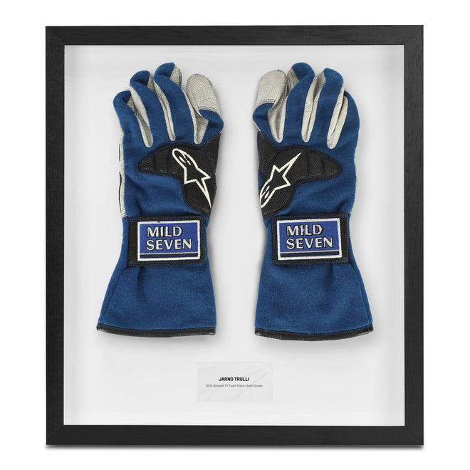 The Austin Auction LOT 047 - Jarno Trulli 2004 Renault F1 Team Race Used Gloves