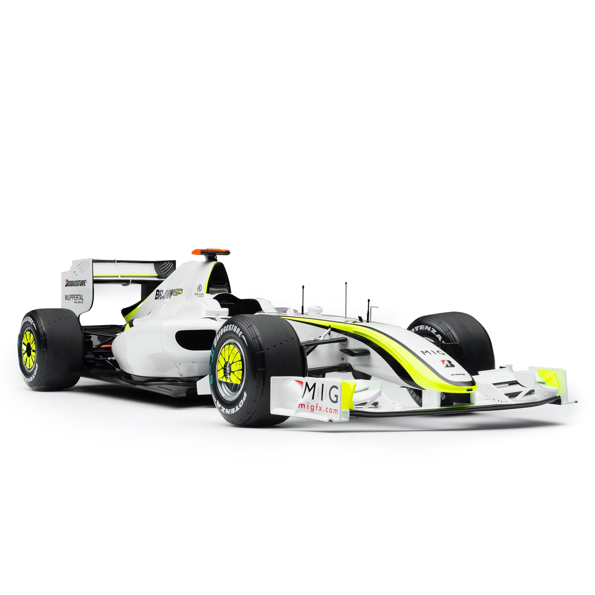 AMALGAM BRAWN NOSECONE Model F1 Replica Brawn BGP001 - J Button - R AMALGAM BRAWN NOSECONE Model F1 Replica Brawn BGP001 - J Button - R