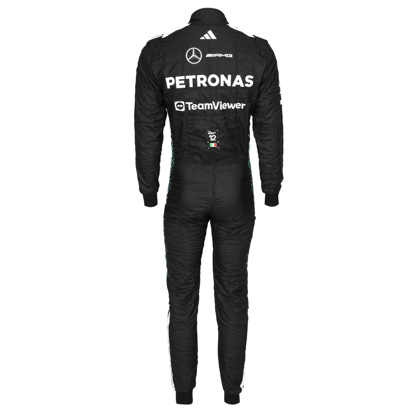 2025 Kimi Antonelli Mercedes-AMG Petronas replica race suit, Formula 1-inspired collector piece for home or office display
