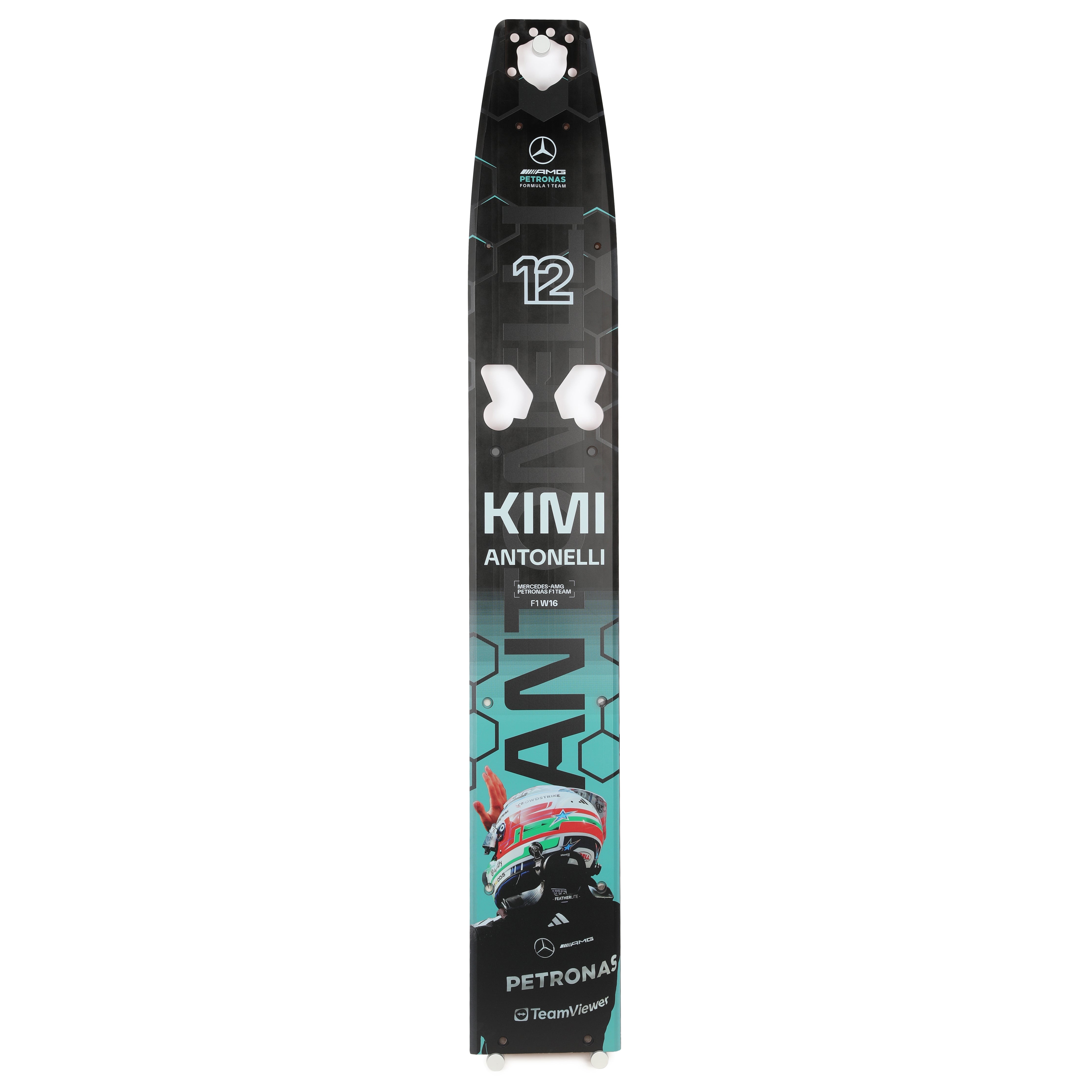 Limited Edition Kimi Antonelli 2025 Mercedes AMG Petronas Front Skid Plank Wall Art