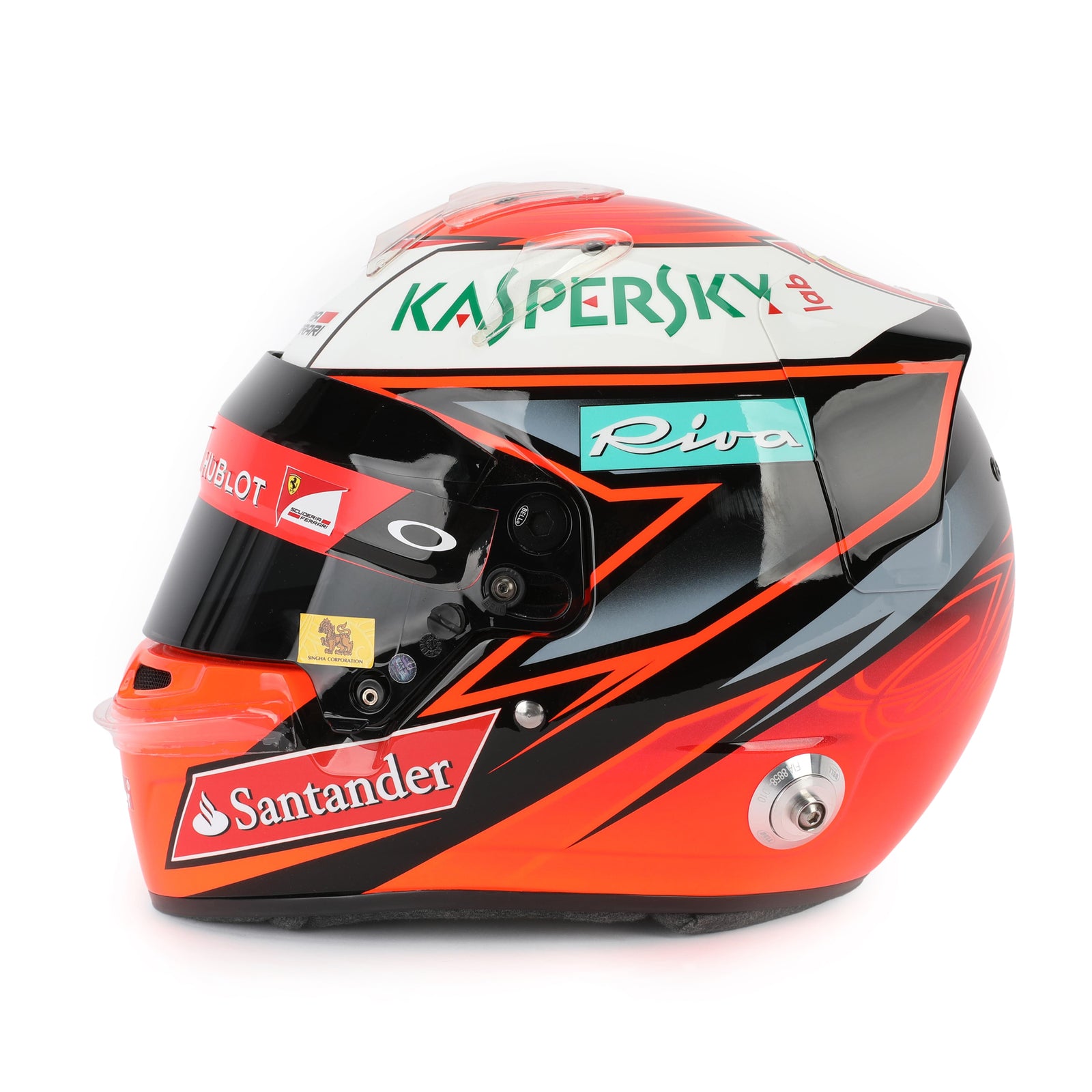 LOT 140 - Kimi Räikkönen 2016 Signed Replica Helmet