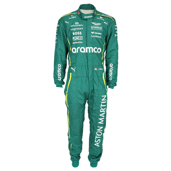 Aston Martin Aramco F1 Team race suit Lance Stroll 2025 British GP motorsport memorabilia