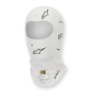 Lance Stroll 2022 GP Used Aston Martin Balaclava Formula 1 collectible displayed in premium motorsport display