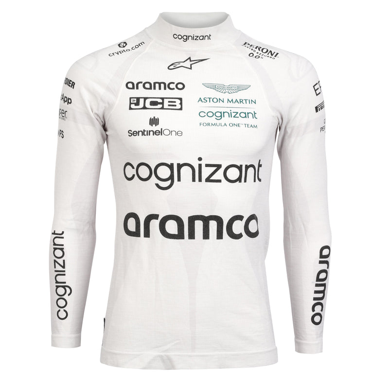 Lance Stroll 2022 Aston Martin Aramco Formula One Team Grand Prix used Nomex motorsport memorabilia