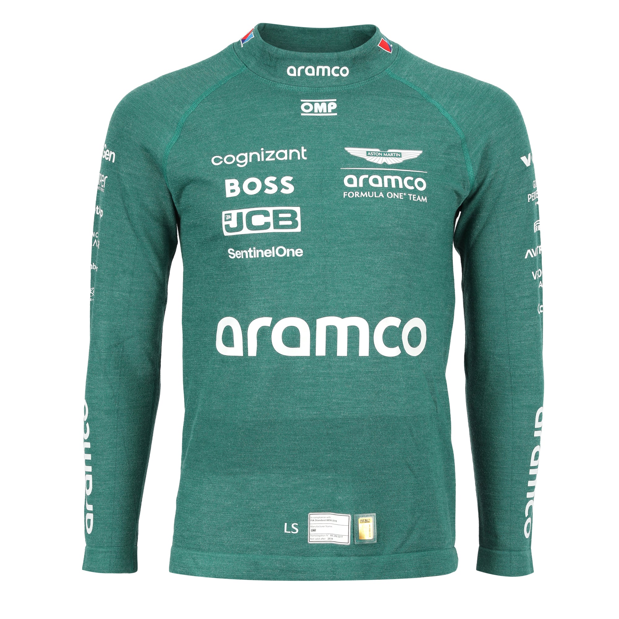 Lance Stroll Un Signed Aston Martin Aramco Team 2024 Un Used Nomex
