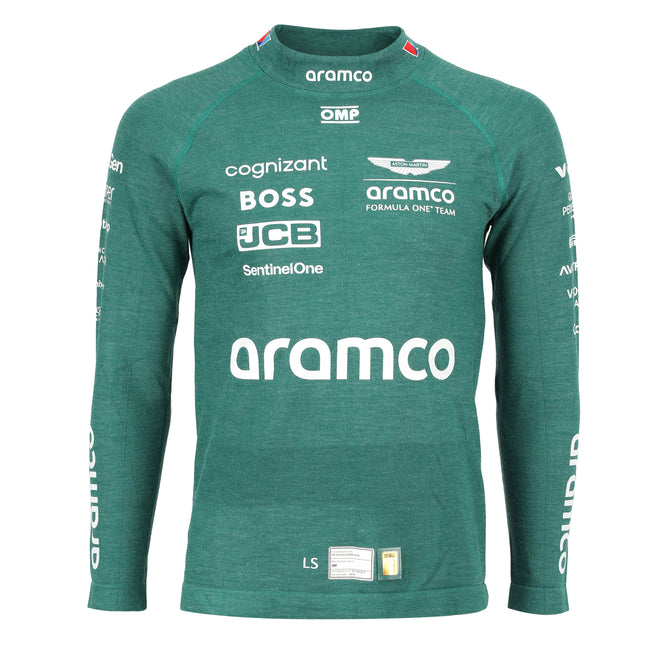 Lance Stroll un-signed Aston Martin Aramco F1 Team 2024 un-used green Nomex motorsport memorabilia