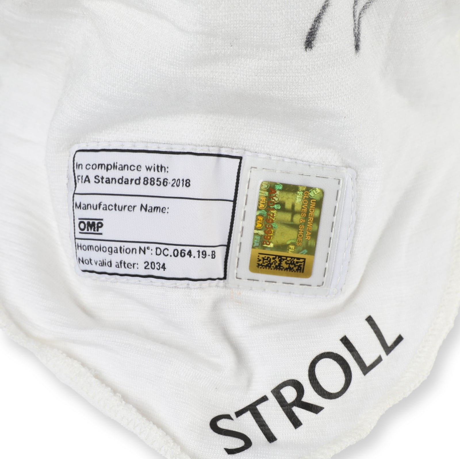 Auction LOT 092 - Lance Stroll Signed 2024 Aston Martin Aramco F1 Team Balaclava – Saudi Arabian GP