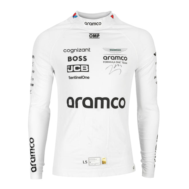 Season Launch LOT 160 - Lance Stroll Aston Martin F1 Team 2024 Signed Race Nomex - Japan GP