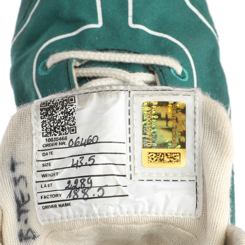 Lance Stroll 2025 Aston Martin Aramco Formula One Team Race Boots - Pre-Season Testing