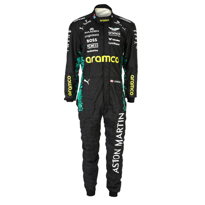 Season Launch LOT 158 - Lance Stroll Aston Martin F1 Team 2025 Race Suit - Austin GP