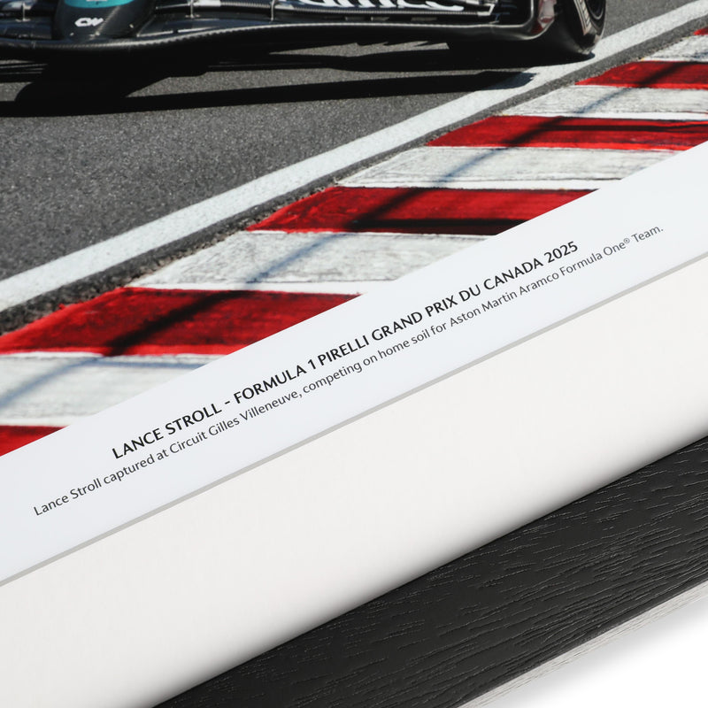 Lance Stroll 2025 Aston Martin Aramco Signed Photo - Canadian GP