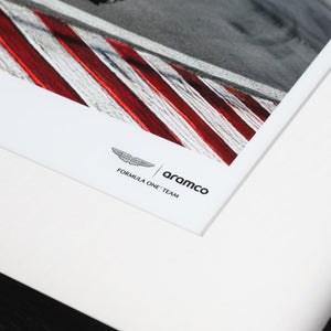 Authentic Lance Stroll signed 2025 Canadian Grand Prix Aston Martin Aramco F1® Team print, genuine signature and Formula 1 memorabilia