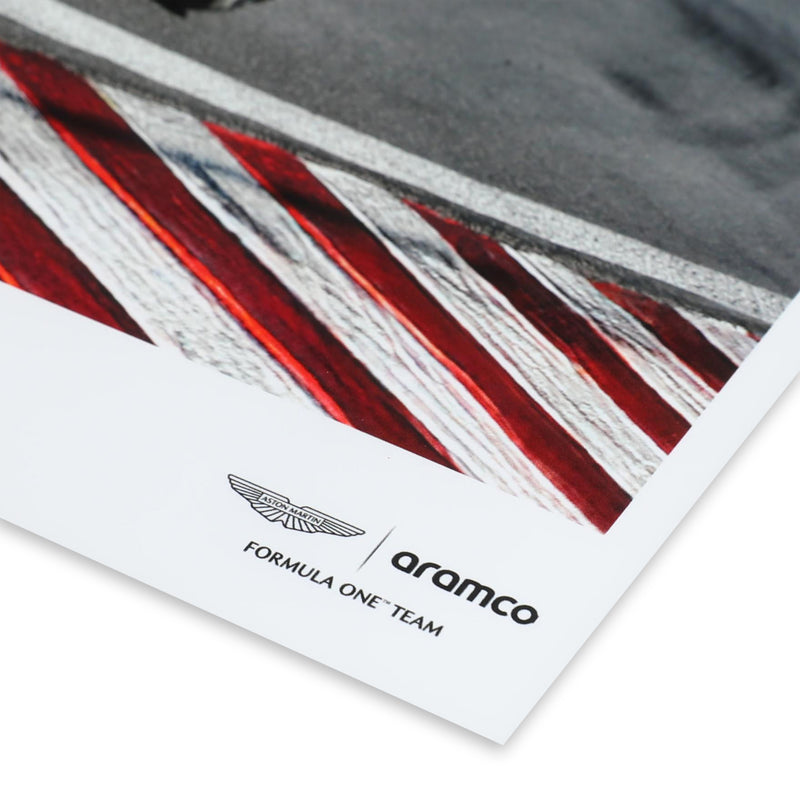 Lance Stroll 2025 Aston Martin Aramco Signed Print - Canadian GP