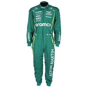 Aston Martin Aramco F1 Team race suit Lance Stroll 2025 official driver apparel memorabilia