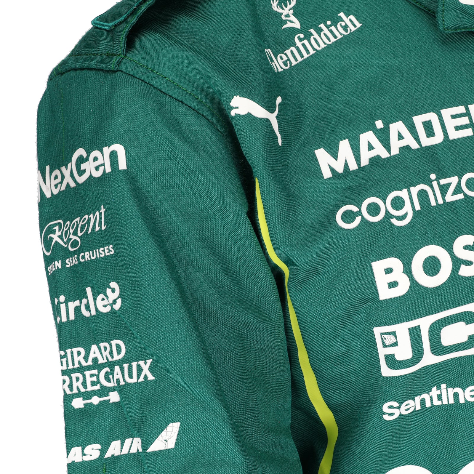 Aston Martin Aramco Formula 1 Lance Stroll 2025 race suit motorsport memorabilia collectible