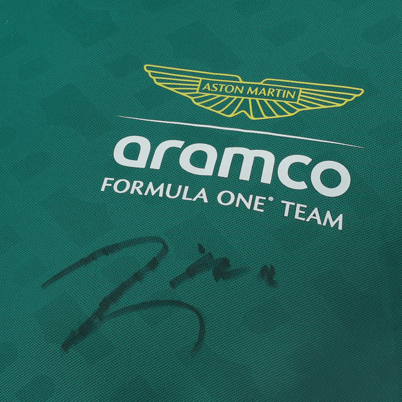 Lance Stroll Signed 2025 Aston Martin Aramco Formula One Team Long Sleeve T-Shirt