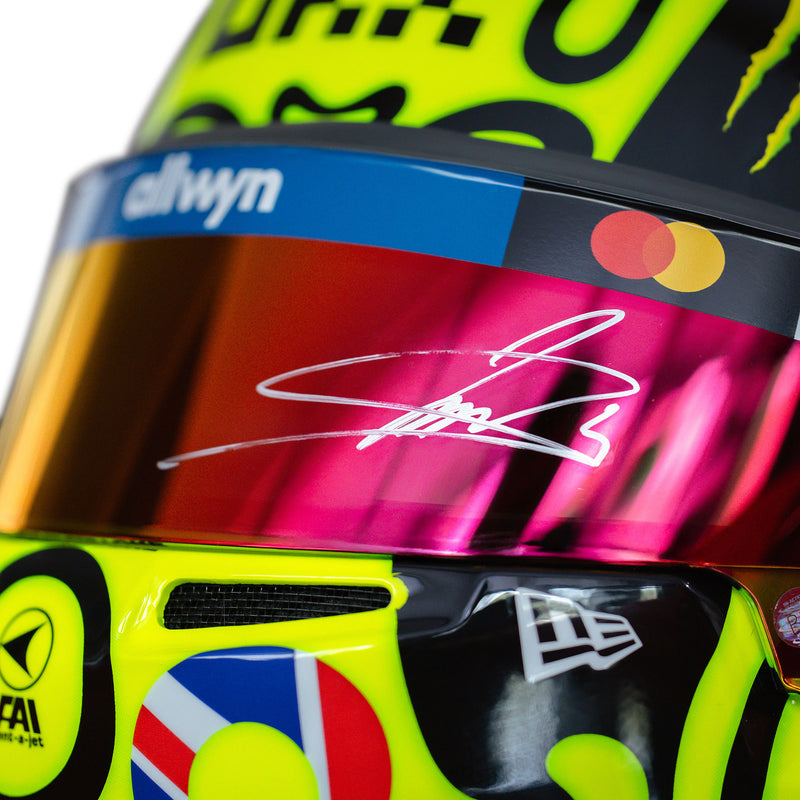 Lando Norris 2025 McLaren Signed Replica Helmet - British GP