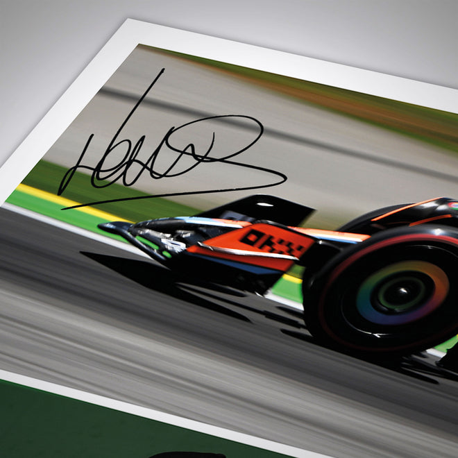 LOT 624 - Limited Edition Lando Norris 2023 Signed Photo Collage – São Paulo GP