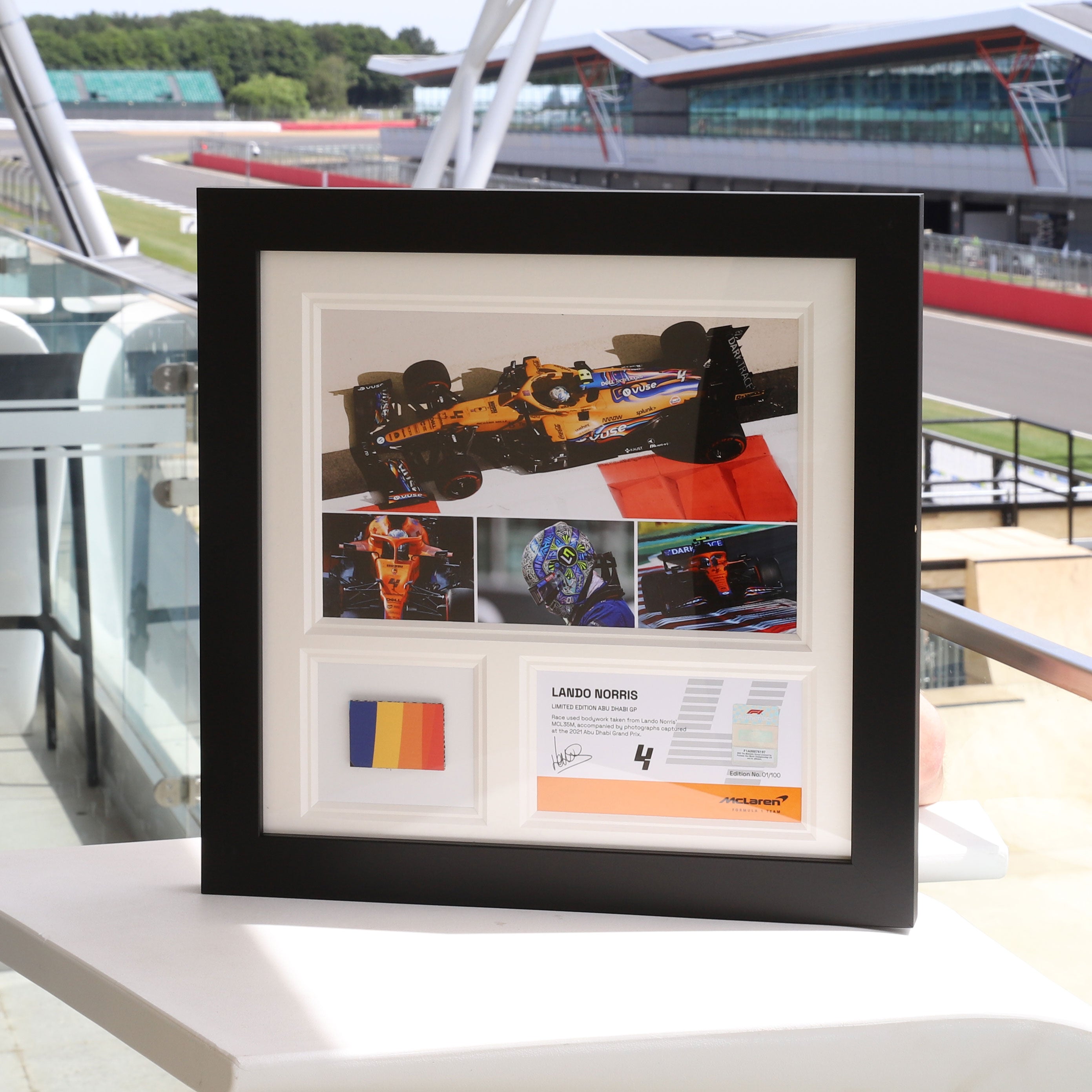 Limited Edition Lando Norris 2021 Bodywork & Photo Collage – Abu Dhabi GP