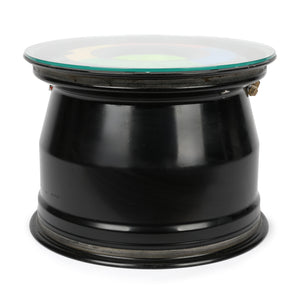 Lando Norris 2023 McLaren F1 Team Monaco Grand Prix-used front wheel rim table, authentic Formula 1 component and premium motorsport furniture