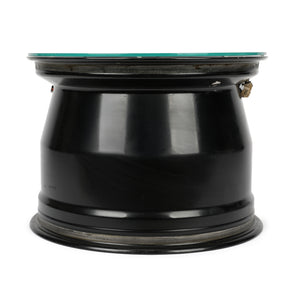Lando Norris 2023 McLaren F1 Team front wheel rim table from the Monaco Grand Prix, genuine Formula 1 race-used collector furniture