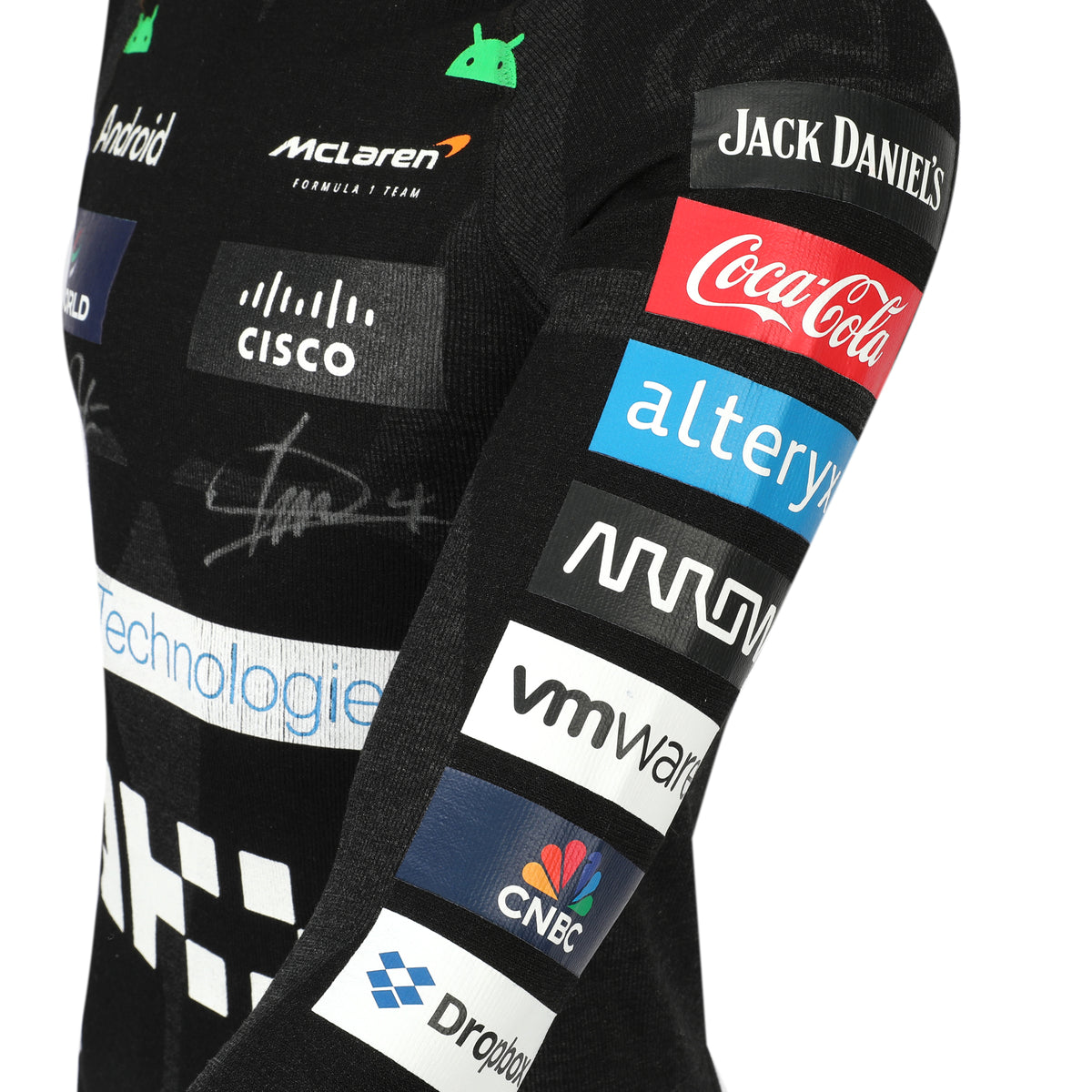 The Austin Auction LOT 018 - Lando Norris 2024 Japanese GP Race-Used Nomex – Signed by Lando Norris & Oscar Piastri
