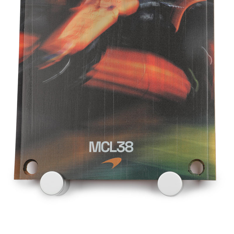 Lando Norris 2024 McLaren Formula One Team Grand Prix Used Front Skid Plank Wall Art - Australian GP