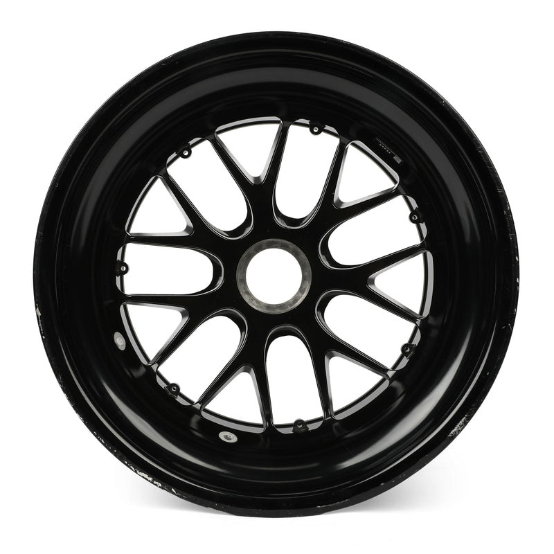 Lando Norris qualifying-used McLaren rear wheel rim table from the 2024 Miami Grand Prix collector piece