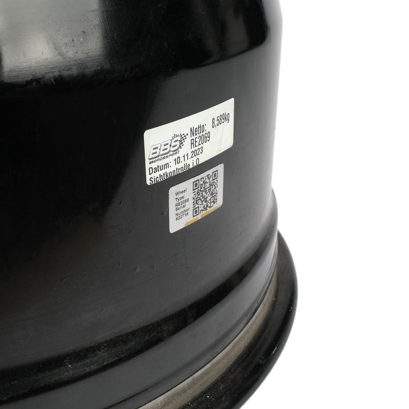 McLaren Formula 1 Team Lando Norris qualifying-used rear wheel rim table from the 2024 Miami Grand Prix