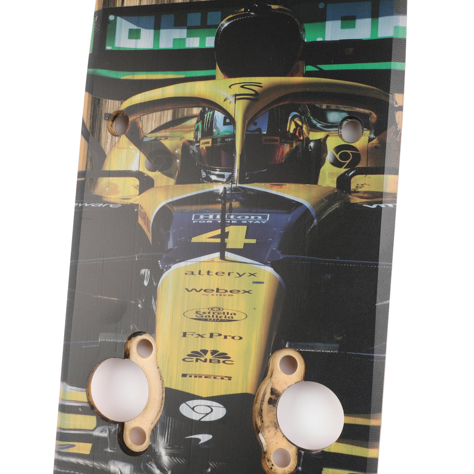 Lando Norris 2024 McLaren F1 Team Race Used Front Skid Plank Wall Art - Monaco GP