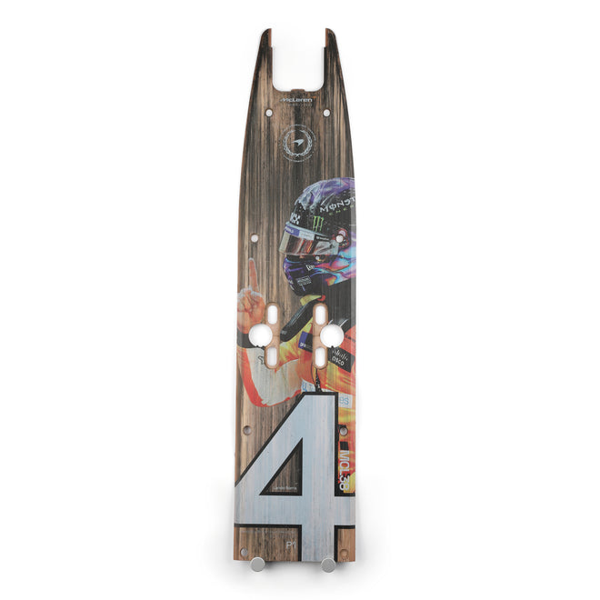 Lando Norris 2024 McLaren F1 Team Race Used Front Skid Plank Wall Art - Singapore GP
