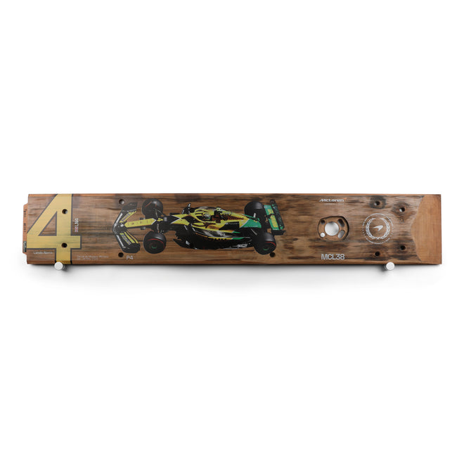 Lando Norris 2024 McLaren F1 Team Race Used Rear Skid Plank Wall Art - Monaco GP