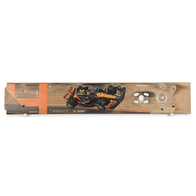 Lando Norris 2024 McLaren F1 Team Race Used Skid Plank Wall Art - Qatar GP Sprint Race