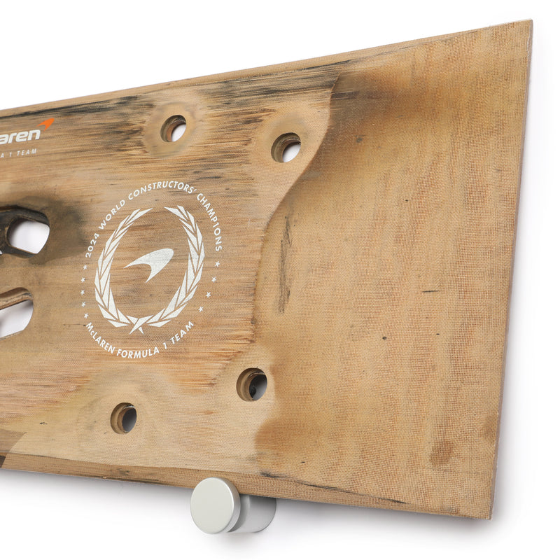 Lando Norris 2024 McLaren F1 Team Race Used Skid Plank Wall Art - Qatar GP Sprint Race