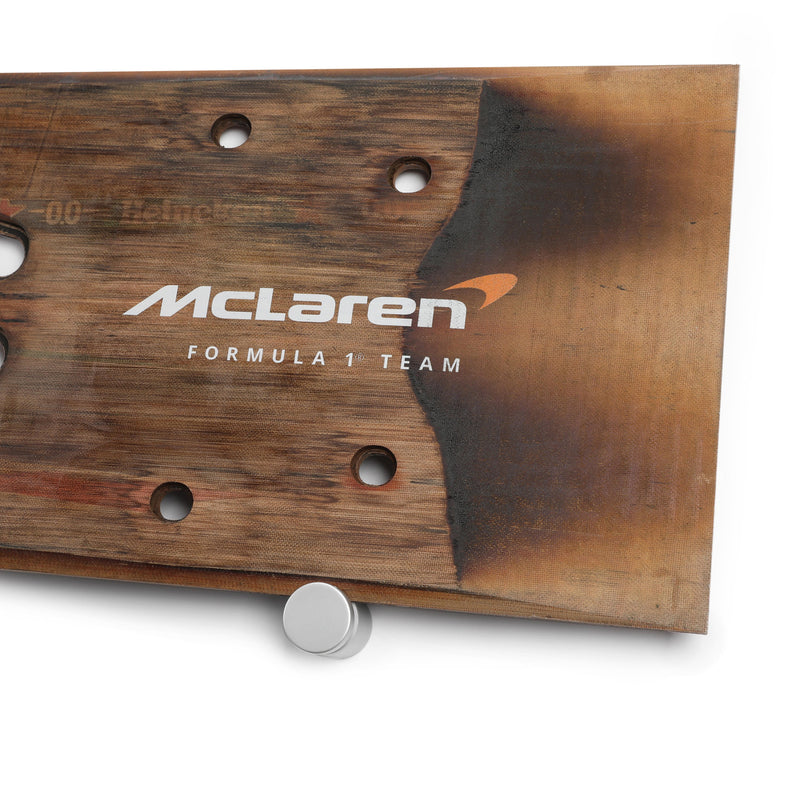 Lando Norris 2024 McLaren Formula One Team Grand Prix Used Rear Skid Plank Wall Art - Hungary