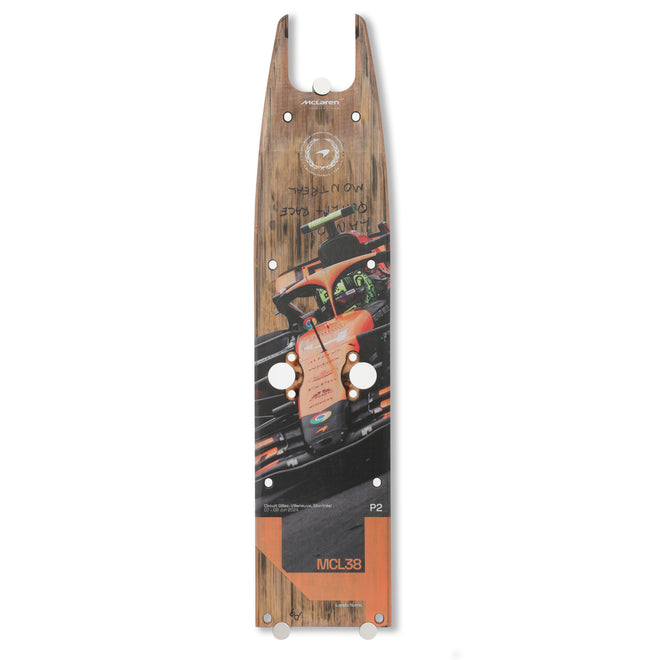 Lando Norris 2024 McLaren F1 Team Race Used Skid Plank Wall Art - Canadian GP