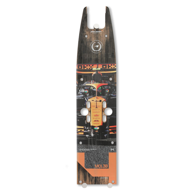 Lando Norris 2024 McLaren F1 Team Race Used Skid Plank Wall Art - Dutch GP