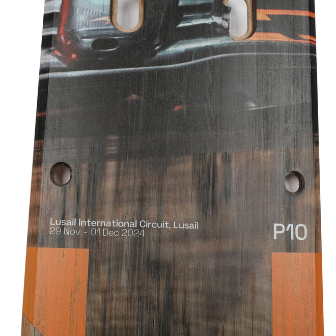 Lando Norris 2024 McLaren Formula One Team Race Used Front Skid Plank Wall Art - Qatar GP