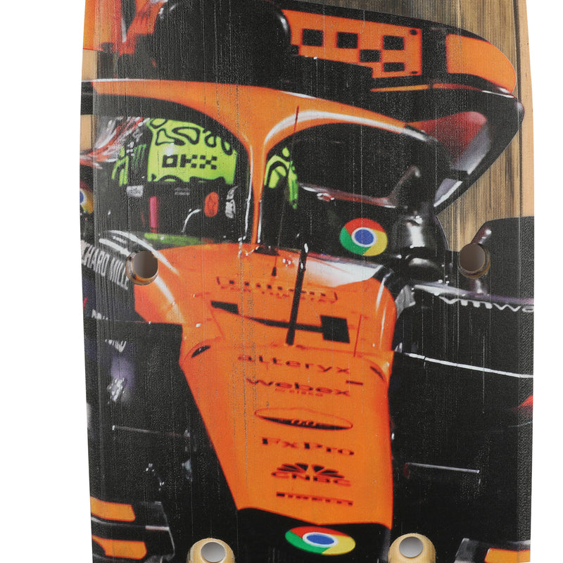 Lando Norris 2024 McLaren F1 Team Race Used Front Skid Plank Wall Art  - Saudi Arabia GP