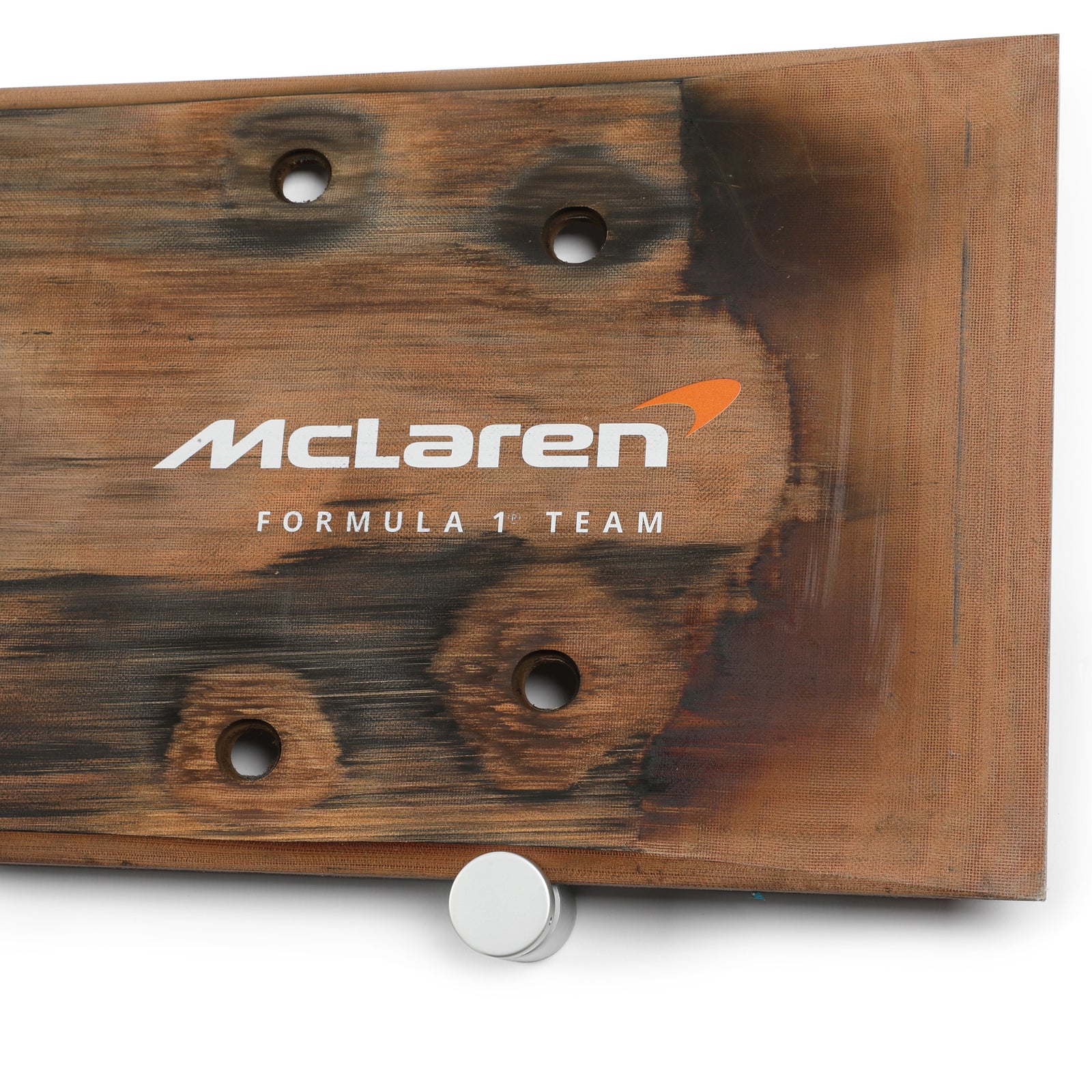 Lando Norris 2024 McLaren Formula One Team Grand Prix Used Rear Skid Plank Wall Art - Japanese GP