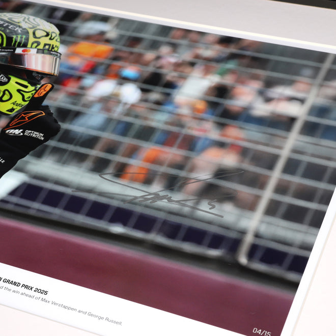 Limited Edition Lando Norris 2025 Signed Photo – Australian GP