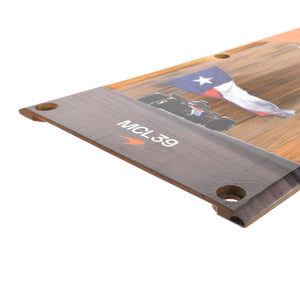 Lando Norris 2025 McLaren Sprint Race Used Front Skid Plank Wall Art - US GP